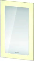 Duravit White Tulip Speil med LED-lys 45-135 cm, Sensorbryter, Hvit