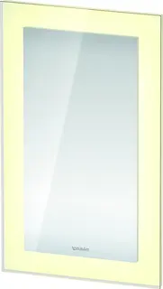 Duravit White Tulip Speil med LED-lys 45-135 cm, Sensorbryter, Hvit