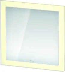 Duravit White Tulip Speil med LED-lys 75x5x75 cm, App/Sensorbryter, Hvit