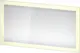 Duravit White Tulip Speil med LED-lys 135x5x75 cm, App/Sensorbryter, Hvit