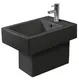 Duravit Vero Gulvst&#229;ende Bid&#233; 370x570 mm, m/overl&#248;p, Sort