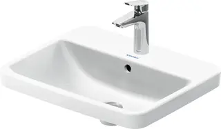 Duravit No.1 Nedfelt Servant 550x435 mm, 1 bl.hull, m/o.l, Hvit