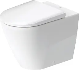 D-Neo Gulvstående BTW toalett 370x580 mm, Rimless, Hvit