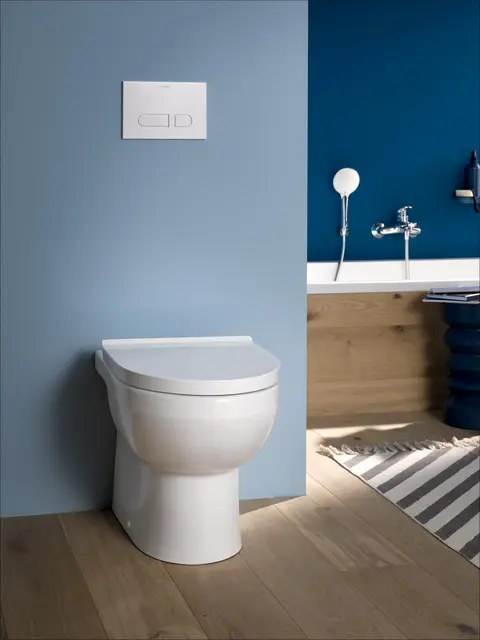 Duravit No.1 Gulvstående toalett 370x480 mm, Rimless, Hvit m/HG 
