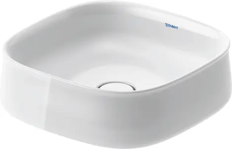 Duravit Zencha Toppmontert servant 420x420 mm, Uten blanderhull og overl&#248;p