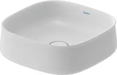 Duravit Zencha Toppmontert Servant 420x420 mm, u/o.l, Hvit Matt m/WG