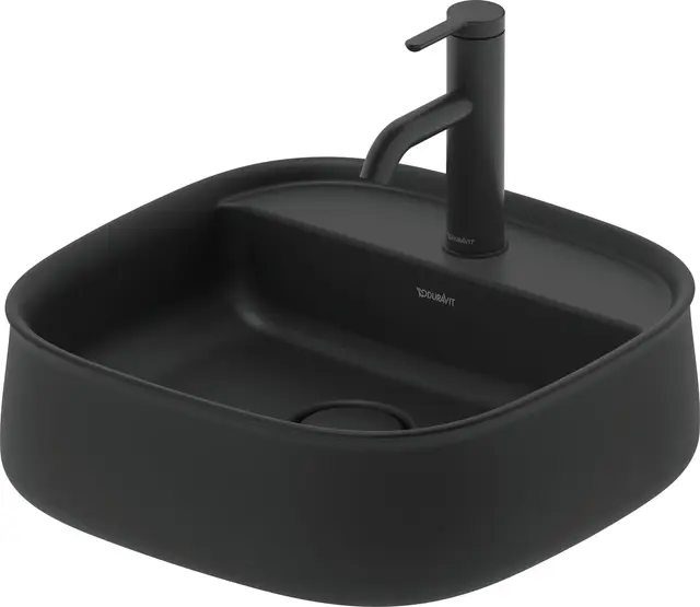 Duravit Zencha Toppmontert Servant 420x420 mm, u/o.l, Antrasitt Matt 