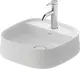 Duravit Zencha Toppmontert Servant 420x420 mm, 1 bl.hull, u/o.l, Hvit Matt