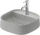 Duravit Zencha Toppmontert Servant 420x420 mm, 1 bl.hull, u/o.l, Gr&#229; Matt