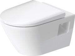 D-Neo Vegghengt toalett 370x540 mm, Uten skyllekant
