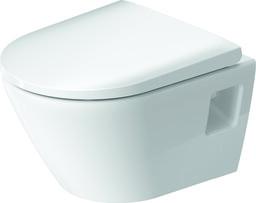 D-Neo Compact Vegghengt toalett 370x480 mm, Rimless, Hvit