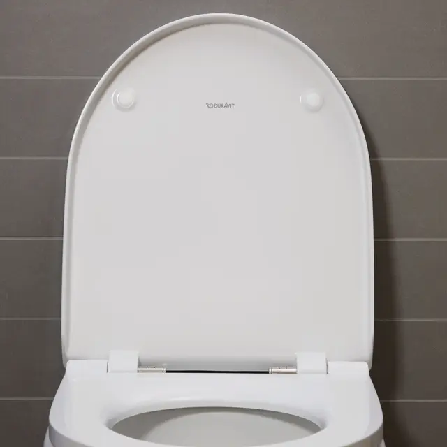 Duravit No.1 Vegghengt toalettpakke u/skyllekant, m/myktlukkende sete/lokk 