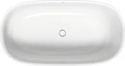 Duravit Zencha Frittstående badekar 1600x850 mm, Helstøpt med bensett