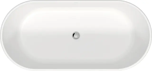 Duravit D-Neo Frittstående Badekar 1600x750 mm, med overløp, Hvit Matt 