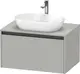 Duravit Ketho.2 Servantskap, 1 Skuff 800x550 mm, Betonggr&#229;