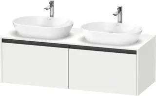 Duravit Ketho.2 Servantskap, 2 Skuffer 1400x550 mm, for2 servanter