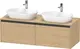 Duravit Ketho.2 Servantskap, 2 Skuffer 1400x550 mm, Dobbel, Eik Natur