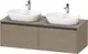 Duravit Ketho.2 Servantskap, 2 Skuffer 1400x550 mm, Dobbel, Terra Eik