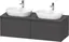 Duravit Ketho.2 Servantskap, 2 Skuffer 1400x550 mm, Dobbel, Grafitt Matt