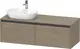 Duravit Ketho.2 Servantskap, 2 Skuffer 1400x550 mm, Venstre, Terra Eik