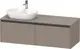 Duravit Ketho.2 Servantskap, 2 Skuffer 1400x550 mm, Venstre, Basalt