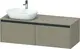 Duravit Ketho.2 Servantskap, 2 Skuffer 1400x550 mm, Venstre, Tekstil