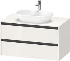 Duravit Ketho.2 Servantskap, 2 Skuffer 1000x550 mm, Hvit H&#248;yglans