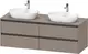 Duravit Ketho.2 Servantskap, 4 Skuffer 1600x550 mm, Dobbel, Basalt