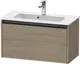 Duravit Ketho.2 Servantskap, 1 Skuff 680x390 mm, Terra Eik