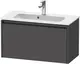 Duravit Ketho.2 Servantskap, 1 Skuff 680x390 mm, Grafitt Matt