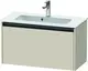 Duravit Ketho.2 Servantskap, 1 Skuff 680x390 mm, Taupe Matt