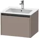 Duravit Ketho.2 Servantskap, 1 Skuff 610x480 mm, Basalt