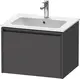 Duravit Ketho.2 Servantskap, 1 Skuff 610x480 mm, Grafitt Matt