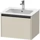 Duravit Ketho.2 Servantskap, 1 Skuff 610x480 mm, Taupe Matt