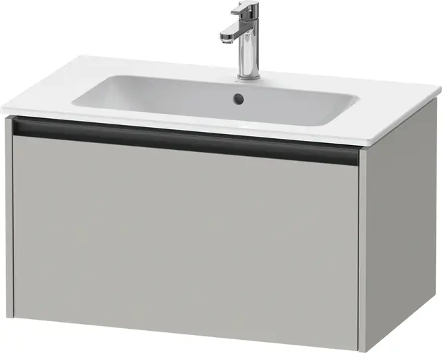 Duravit Ketho.2 Servantskap, 1 Skuff 810x480 mm, Betonggrå 