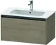 Duravit Ketho.2 Servantskap, 1 Skuff 810x480 mm, Terra Eik