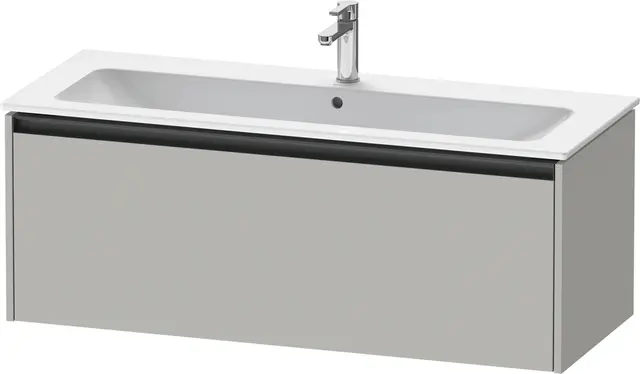 Duravit Ketho.2 Servantskap, 1 Skuff 1210x480 mm, Betonggrå 