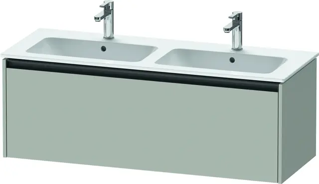 Duravit Ketho.2 Servantskap, 1 Skuff 1280x480 mm, Betonggrå 