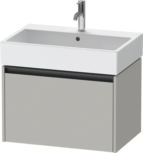 Duravit Ketho.2 Servantskap, 1 Skuff 684x460 mm, Betonggrå 