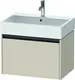 Duravit Ketho.2 Servantskap, 1 Skuff 684x460 mm, Taupe Matt