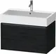 Duravit Ketho.2 Servantskap, 1 Skuff 784x460 mm, Sort Eik