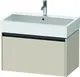 Duravit Ketho.2 Servantskap, 1 Skuff 784x460 mm, Taupe Matt