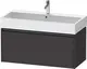 Duravit Ketho.2 Servantskap, 1 Skuff 984x460 mm, Grafitt Matt