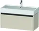 Duravit Ketho.2 Servantskap, 1 Skuff 984x460 mm, Taupe Matt