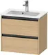 Duravit Ketho.2 Servantskap, 2 Skuffer 610x390 mm, Eik Natur