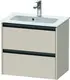 Duravit Ketho.2 Servantskap, 2 Skuffer 610x390 mm, Taupe