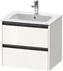 Duravit Ketho.2 Servantskap, 2 Skuffer 610x480 mm, Hvit H&#248;yglans