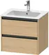 Duravit Ketho.2 Servantskap, 2 Skuffer 610x480 mm, Eik Natur