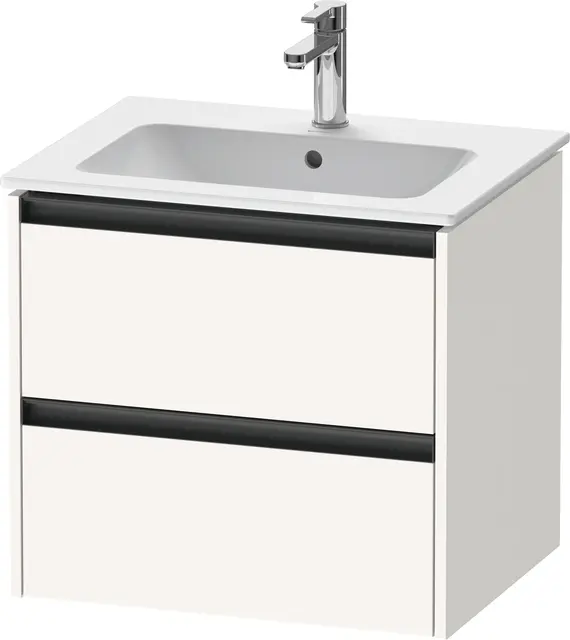 Duravit Ketho.2 Servantskap, 2 Skuffer 610x480 mm, Hvit Matt 