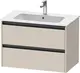 Duravit Ketho.2 Servantskap, 2 Skuffer 810x480 mm, Taupe